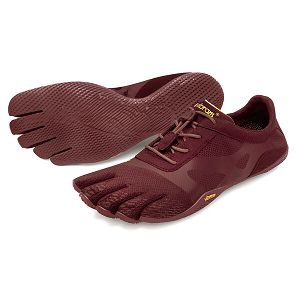 Vibram KSO EVO Burgundy/Burgundy Womens Training Shoes | India-345608